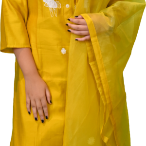 Women’s Mustard Yellow 3-Piece Salwar Suit Set
