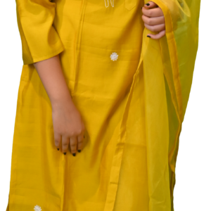 Women’s Mustard Yellow 3-Piece Salwar Suit Set