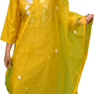 Women’s Mustard Yellow 3-Piece Salwar Suit Set