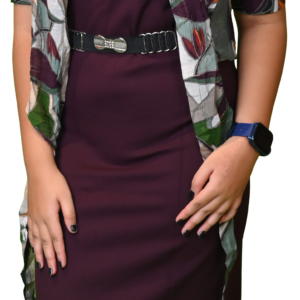 Women’s Chocolate Printed Sleeveless Lycra Shrug
