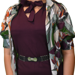 Women’s Chocolate Printed Sleeveless Lycra Shrug