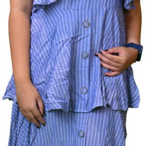 Women’s Cold Shoulder Cotton One-Piece Dress