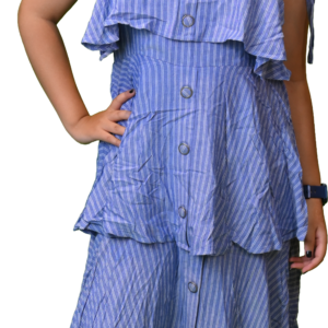Women’s Cold Shoulder Cotton One-Piece Dress