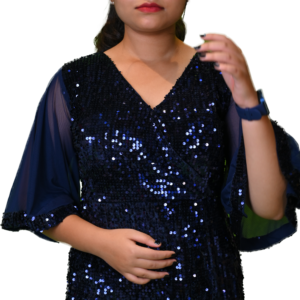 Women’s Western Stylish Sequin Midi Dress