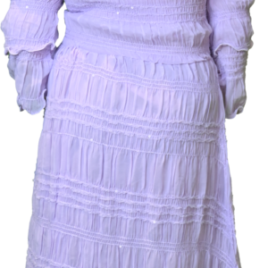 Women’s Light Purple Cold Shoulder One-Piece Dress