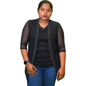 Women’s Skin-Fit Black Top With Shrug