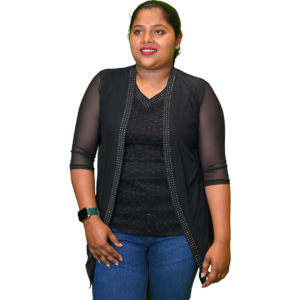 Women's Skin-Fit Black Top With Shrug