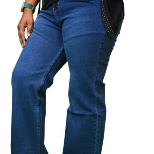 Women’s Light Blue Shade Denim Semi-Parallel Jeans