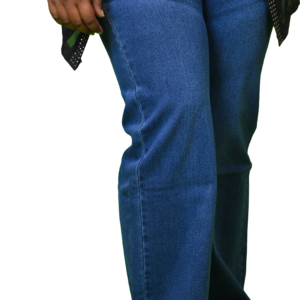 Women’s Light Blue Shade Denim Semi-Parallel Jeans