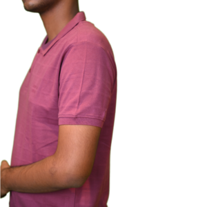 Men’s Net Cotton Polo T-Shirt – Peach Colour