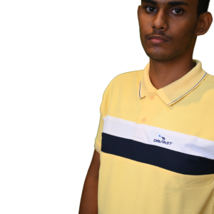 Men’s Cotton Lycra (Kulti) Polo T-Shirt – Yellow Color