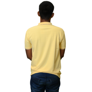 Men’s Cotton Lycra (Kulti) Polo T-Shirt – Yellow Color