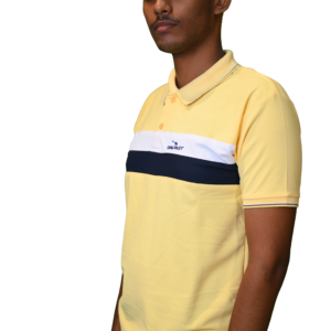 Men’s Cotton Lycra (Kulti) Polo T-Shirt – Yellow Color