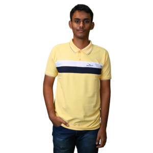 Men’s Cotton Lycra (Kulti) Polo T-Shirt – Yellow Color
