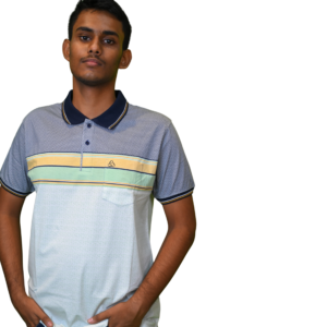 Men’s Stylish Cotton Polo T-Shirt – Sky Blue Color