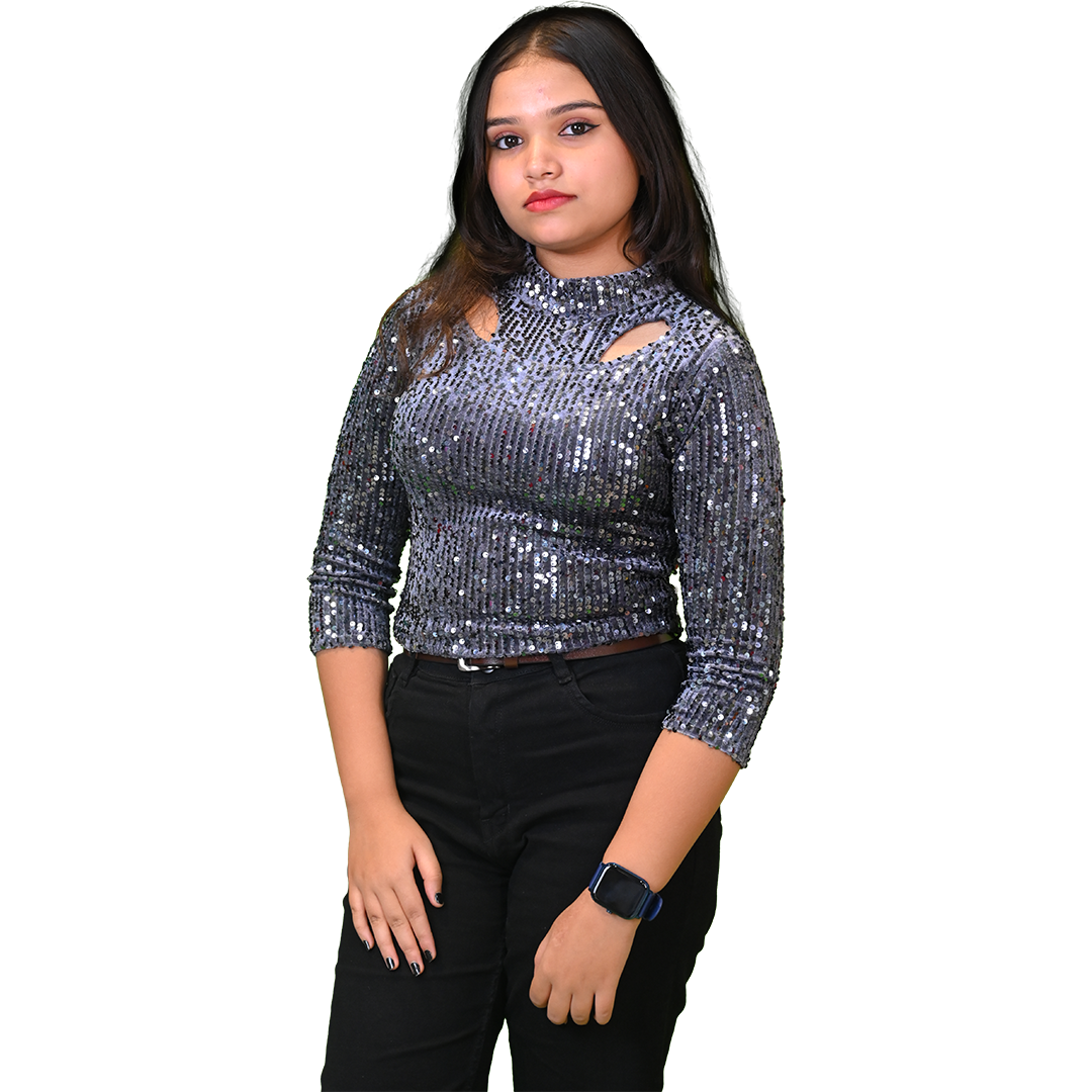 Women's Sequin Party Style Top