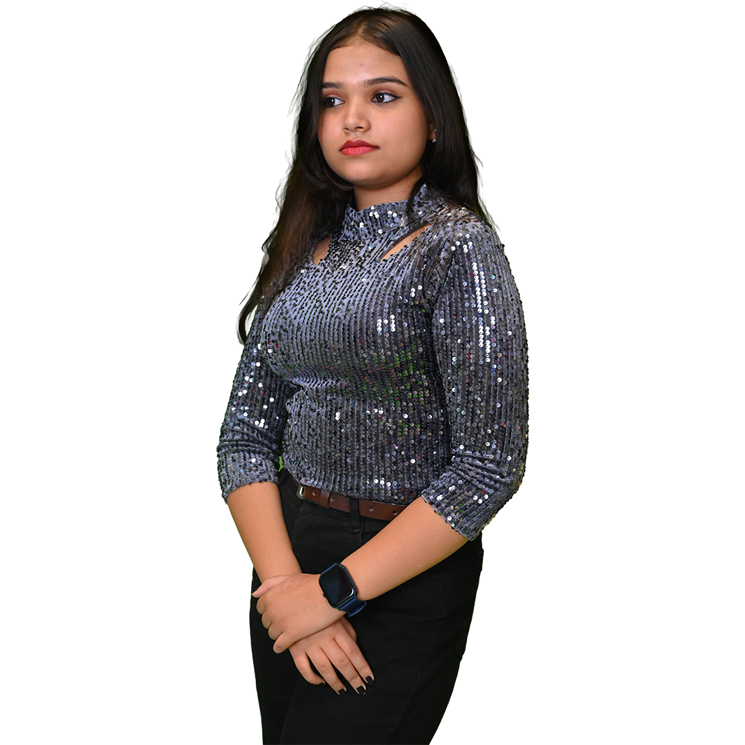 Women's Sequin Party Style Top - Image 3