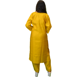 Women’s Mustard Yellow 3-Piece Salwar Suit Set