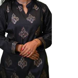Black Co-Ord Set With Sequence Work