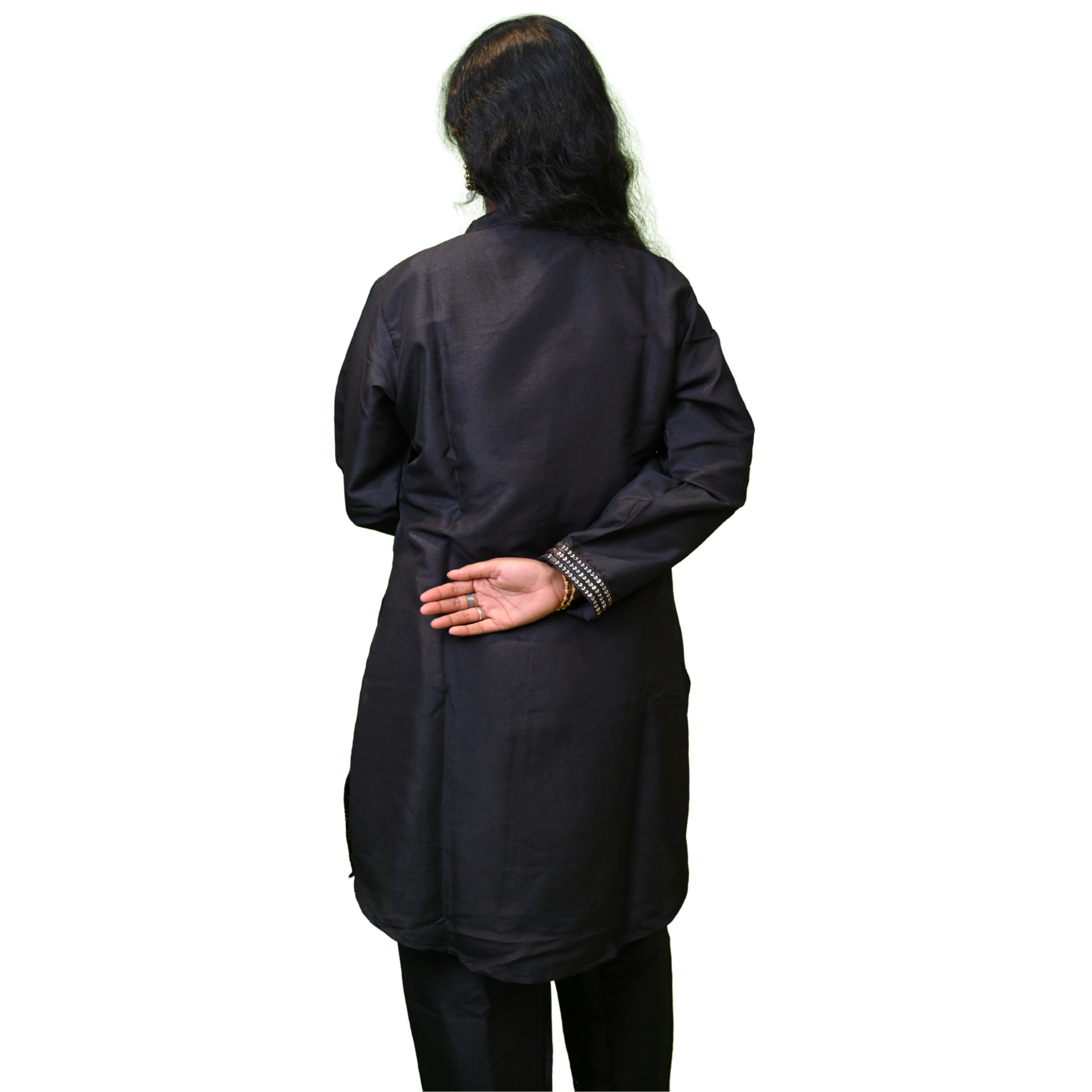 Black Co-Ord Set With Sequence Work - Image 7